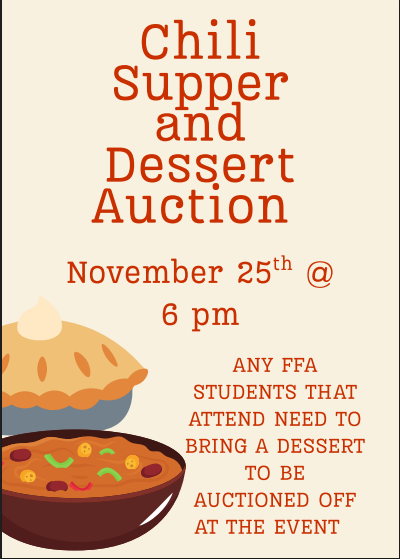 Chili Dinner Pie Auction