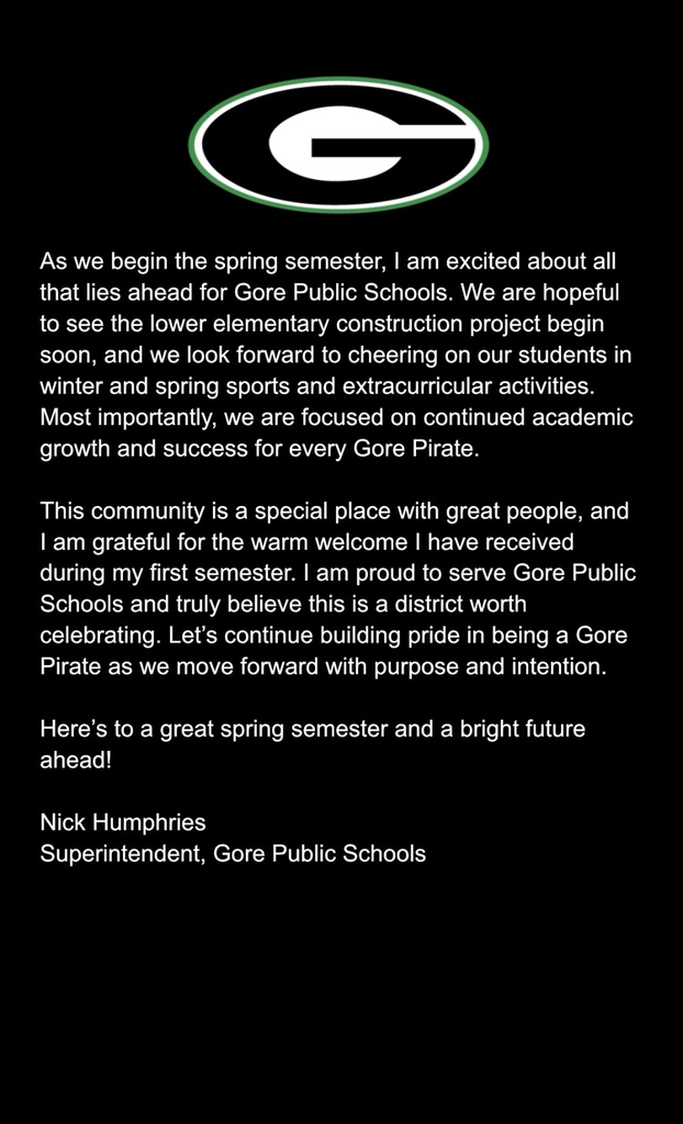 Letter from Mr. Humphries