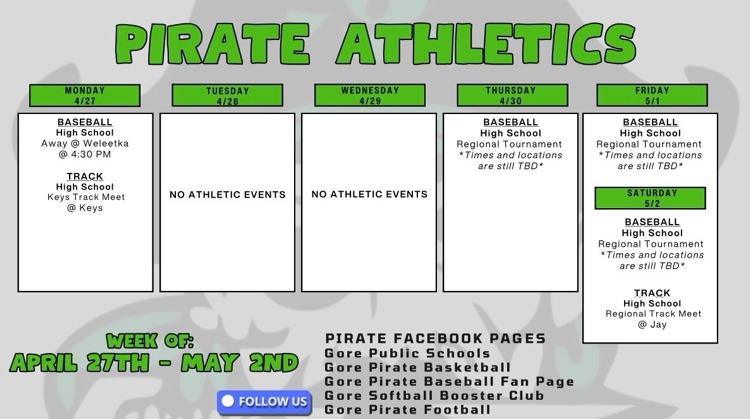 Athletic Calendar