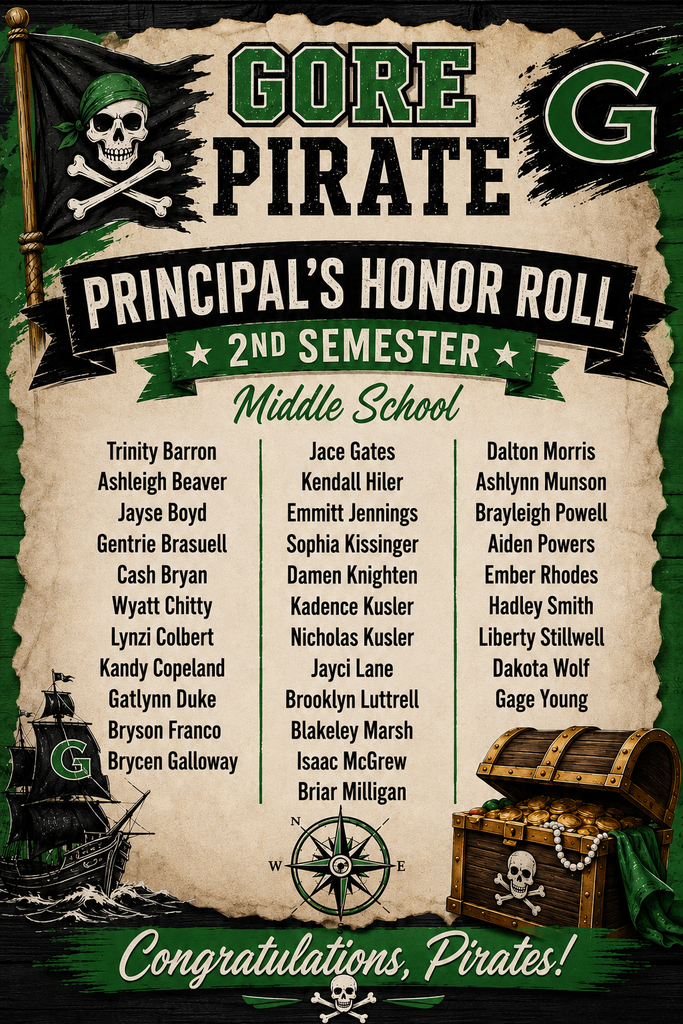MS Principals Honor Roll
