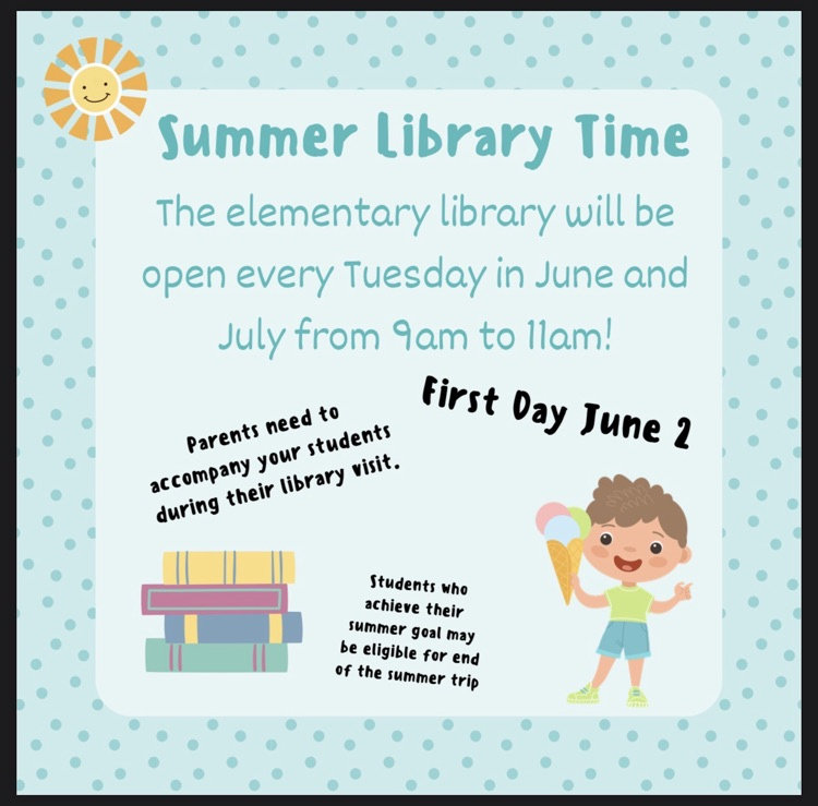 Summer Library Hours