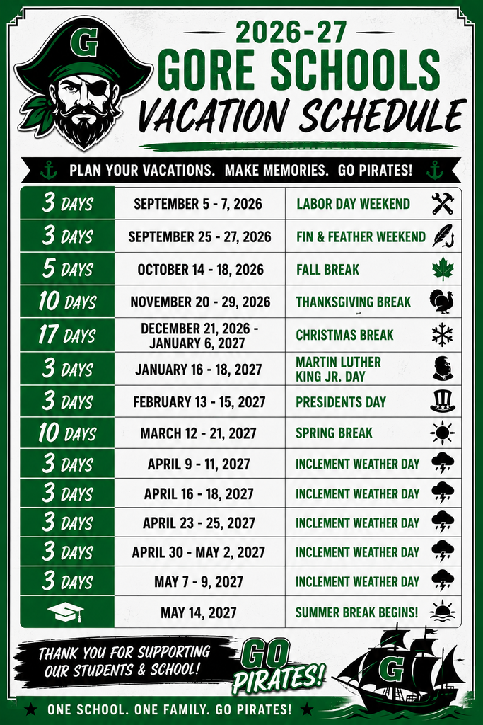 Vacation Schedule