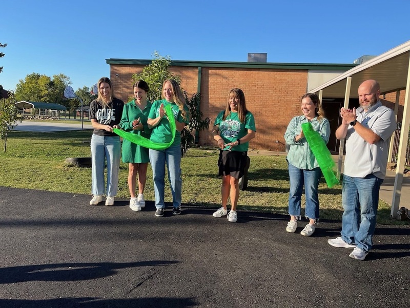 Ribbon cutting for Elementary blacktop