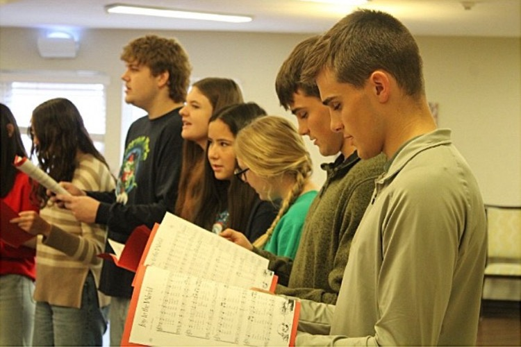 NHS Christmas Caroling at Gore Nursing Center