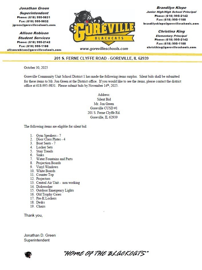 Silent Auction items