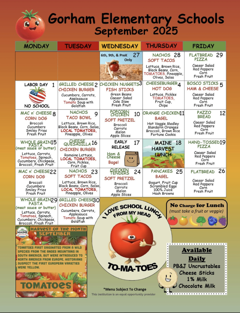 September Menu