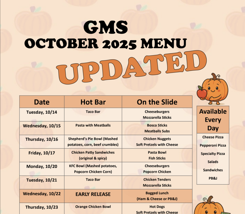October Menu