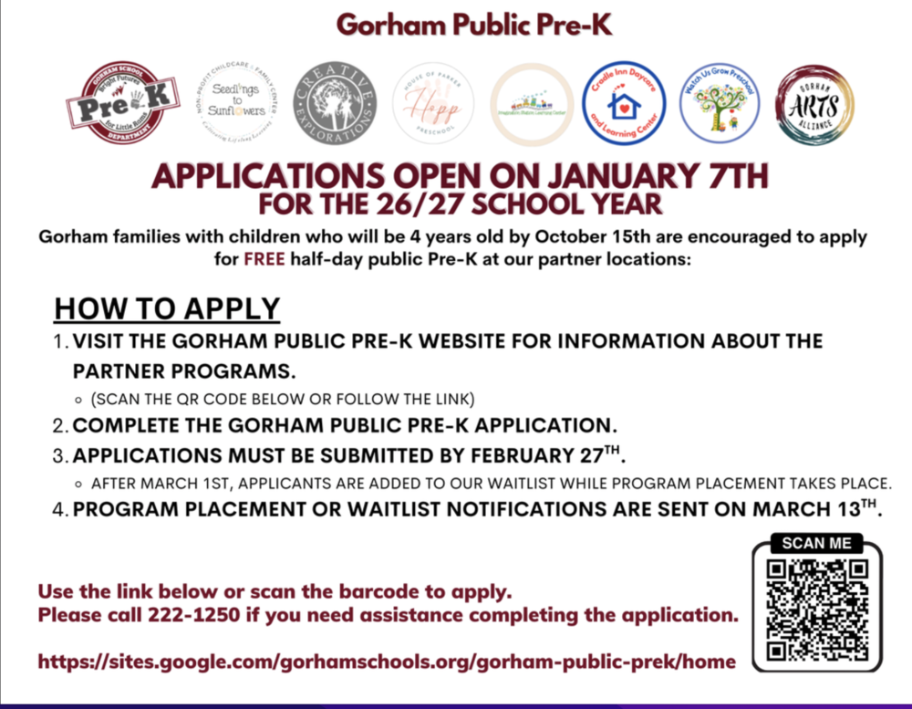 Gorham Public Pre-K