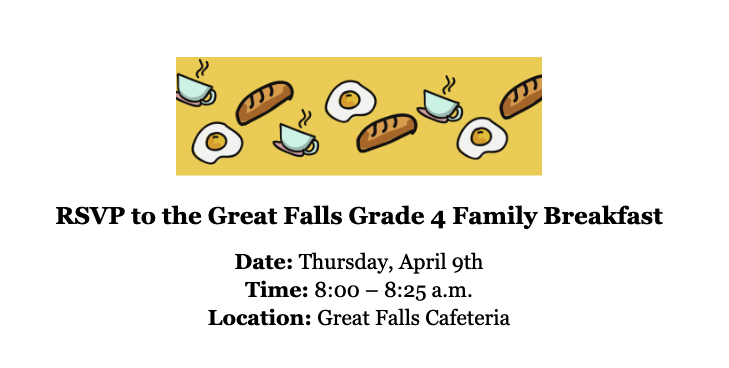 Grade 4 Family Breakfast