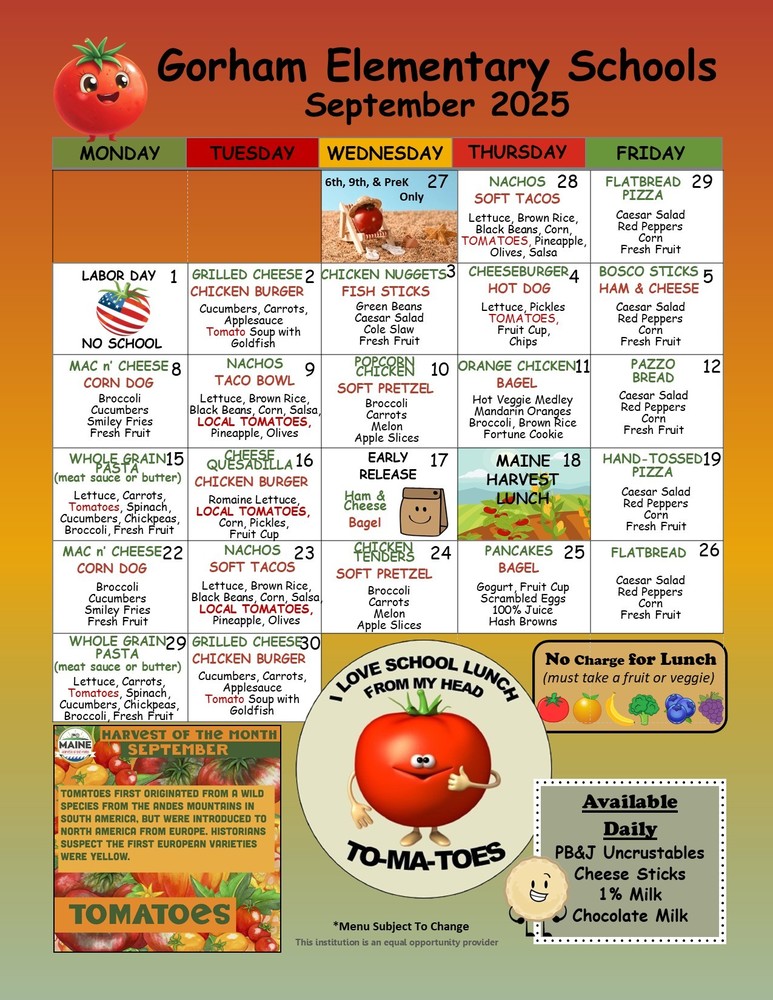 Sept Menu