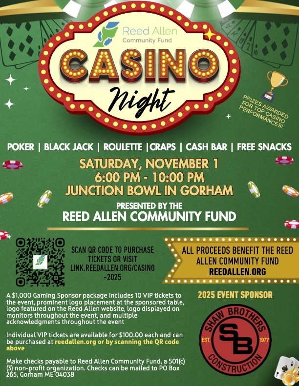 Reed Allen Casino Night Flyer 2025