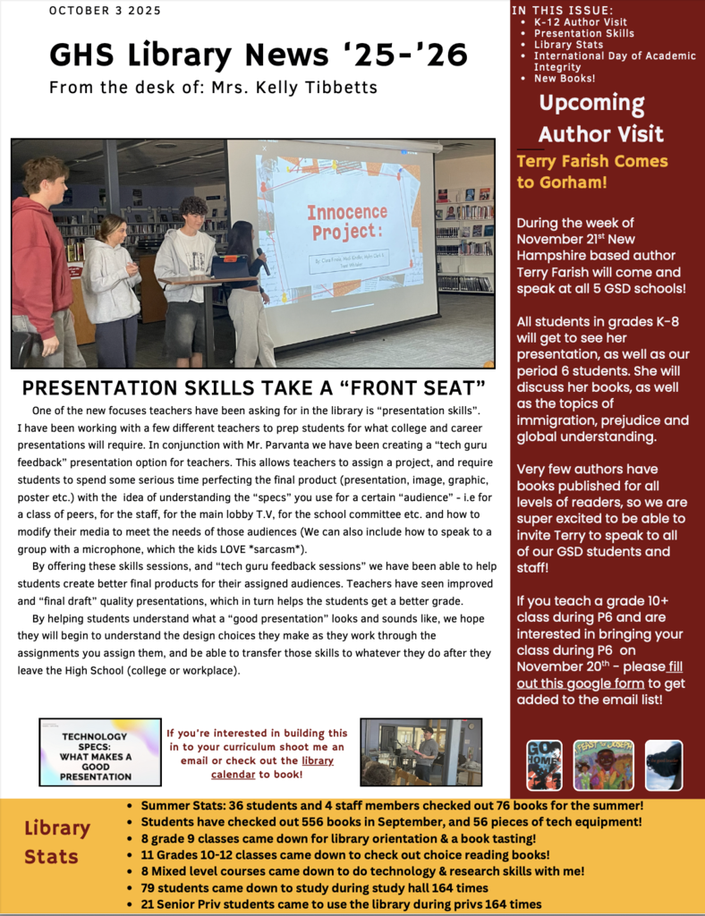 Library Newsletter