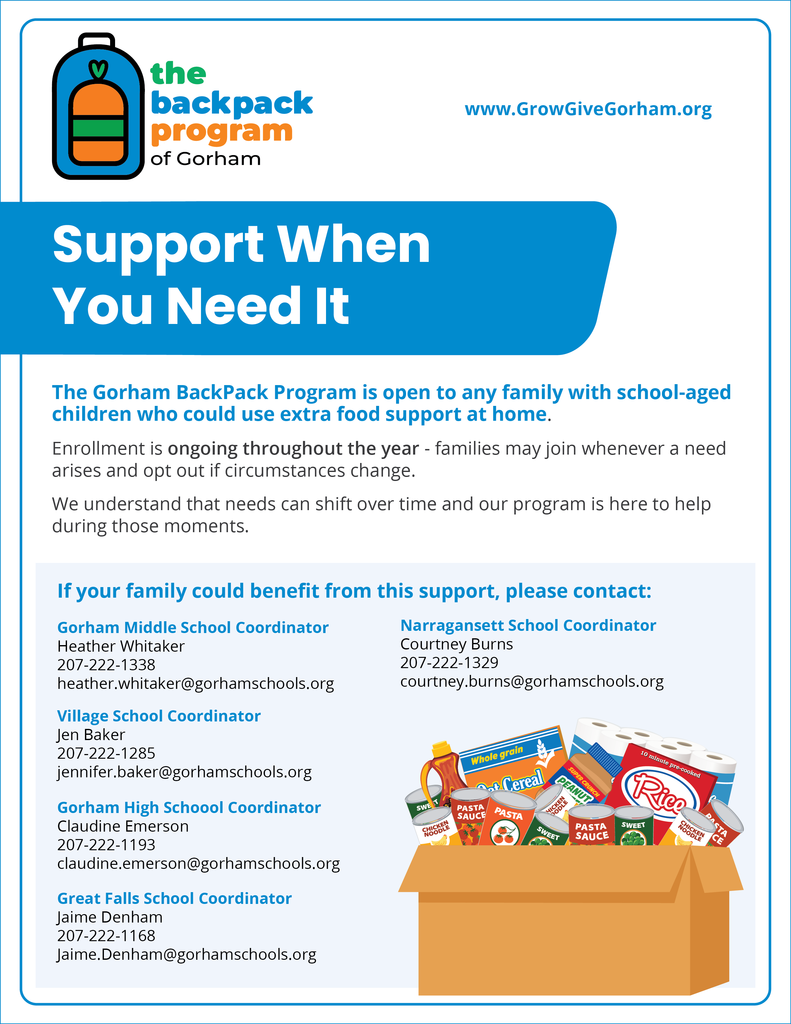2025 GGG Backpack Program Family Flyer