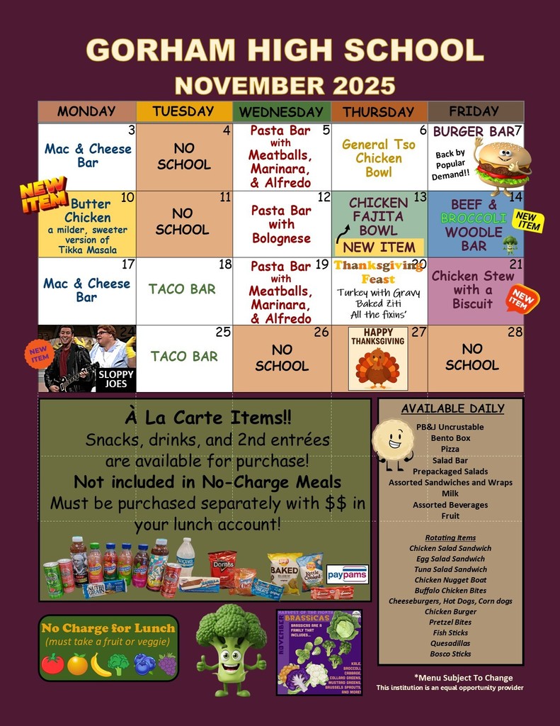 November Menu