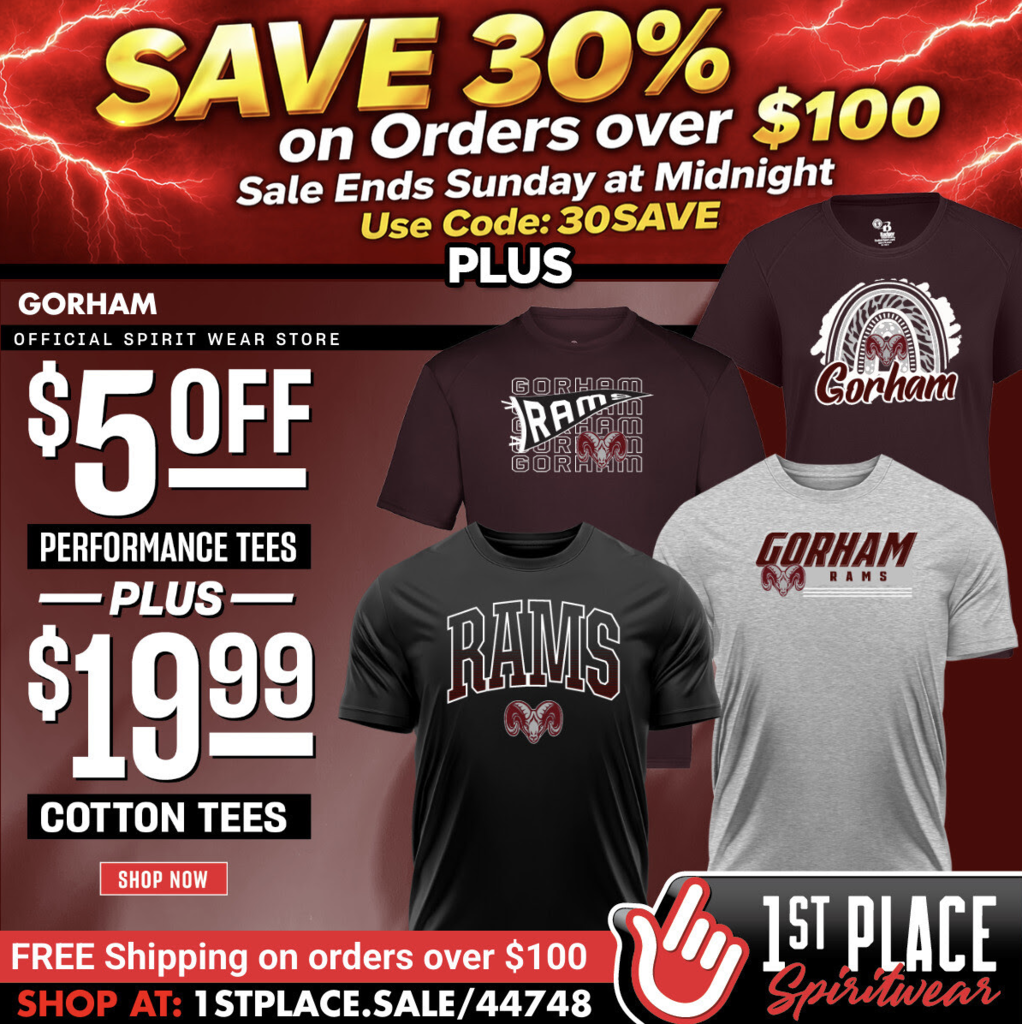 Gorham School Store Sale! 