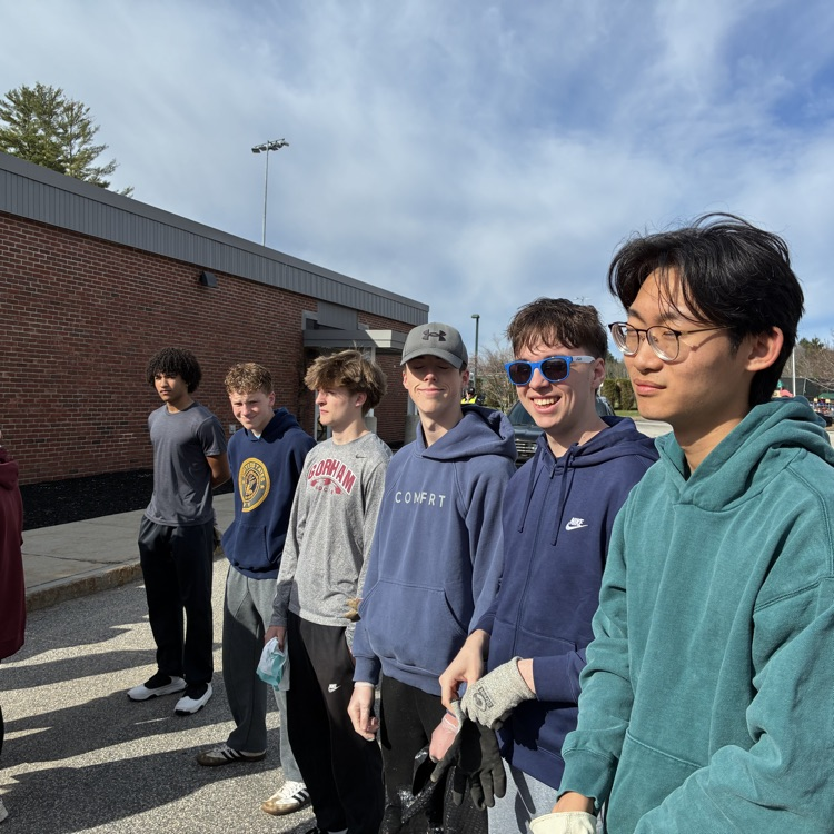 Tennis team at Gorham Cleans Up