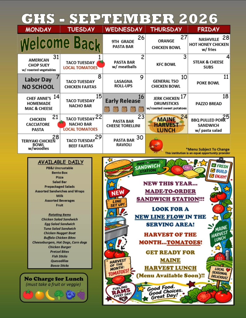 September Menu