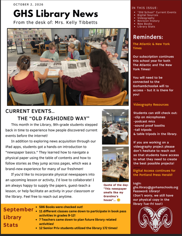 GHS Library News