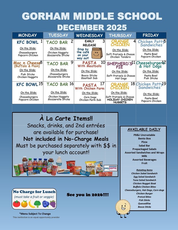 Dec Menu