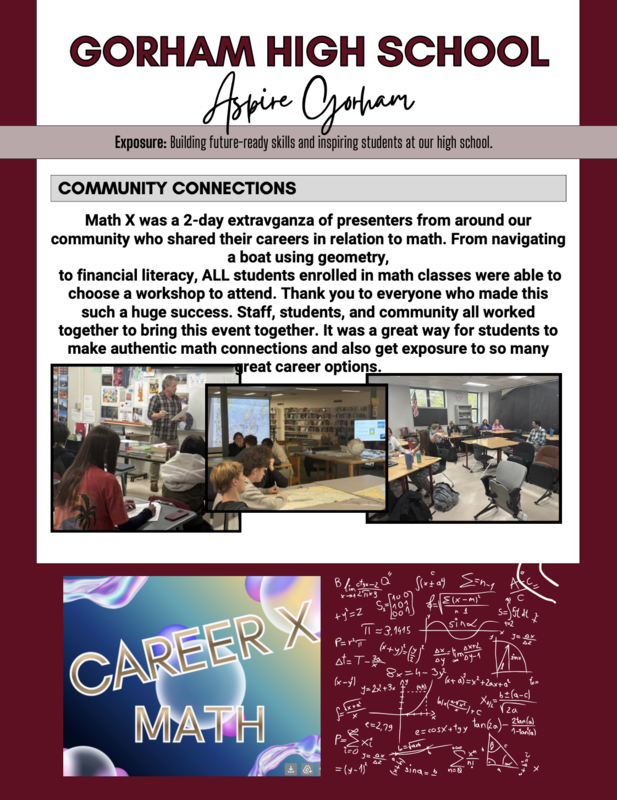 Aspire Gorham Newsletter