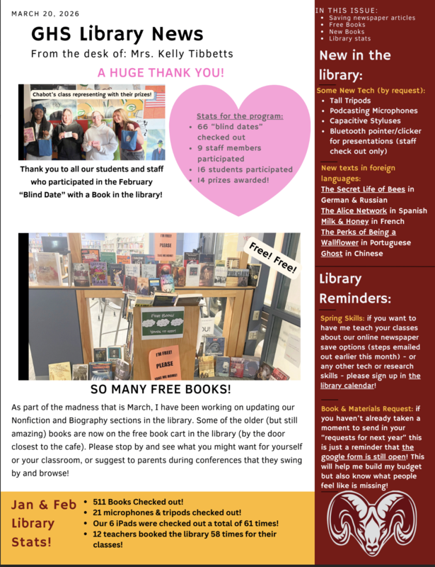 GHS Library News