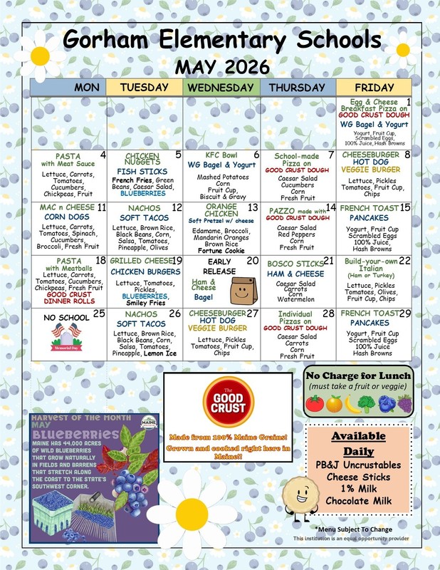 May Menu