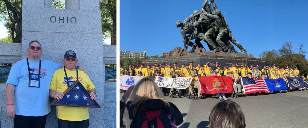 photo of honor flight veterans