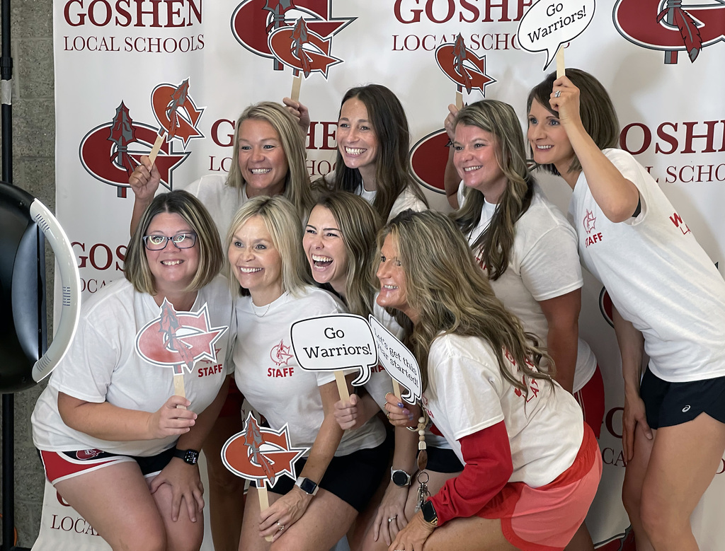 teachers smiling