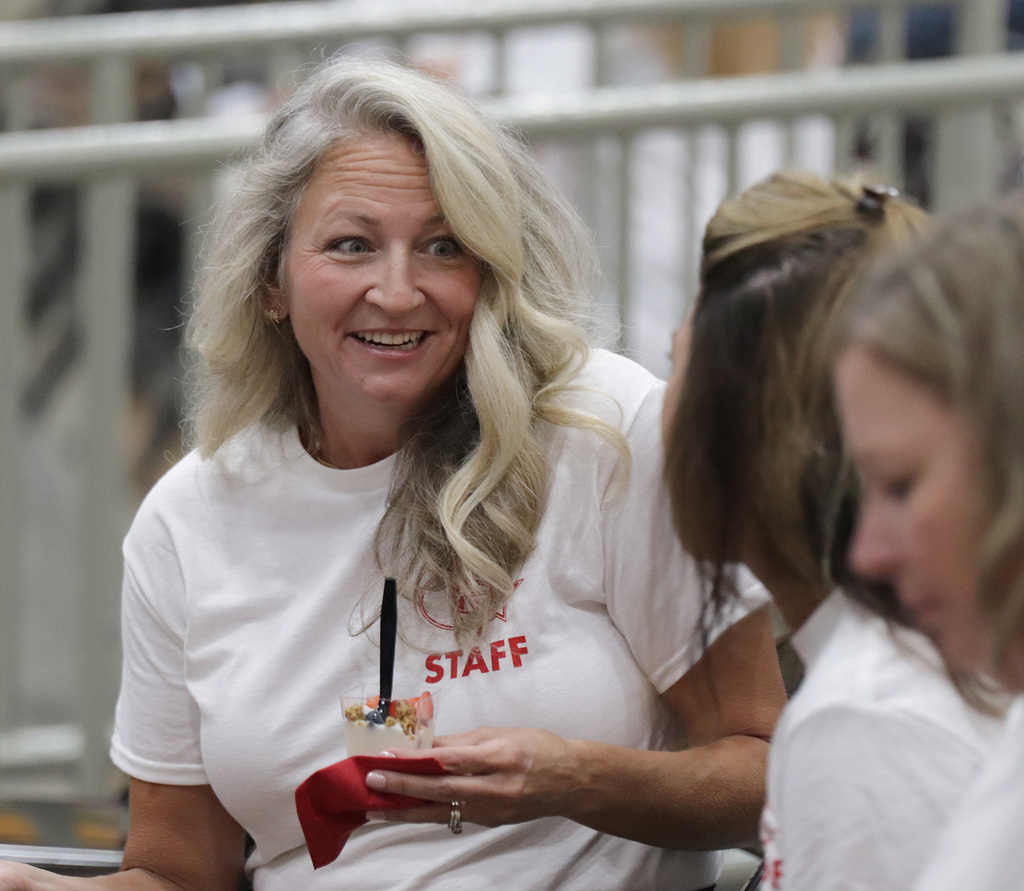 teachers smiling