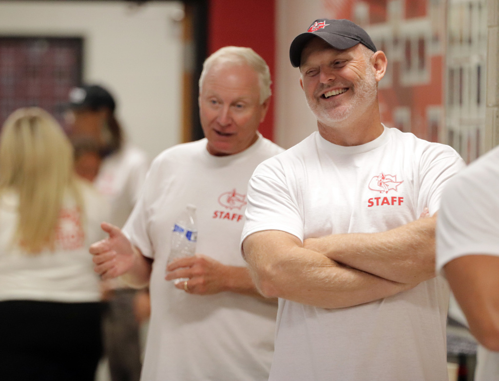 teachers smiling