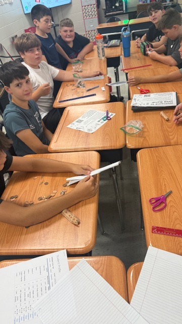 GMS students participate in a team building stem challenge!