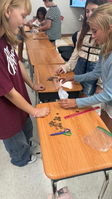 GMS students participate in a team building stem challenge!