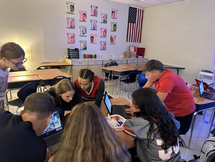 Students in Ms. Middick's class have been practicing GMS! Growth mindset, motivation and social responsibility while working together in completing a Disney escape room project!