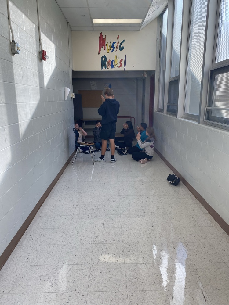 The 6th grade band’s first day with instruments was a big success thanks to some help from the GHS marching band leadership!