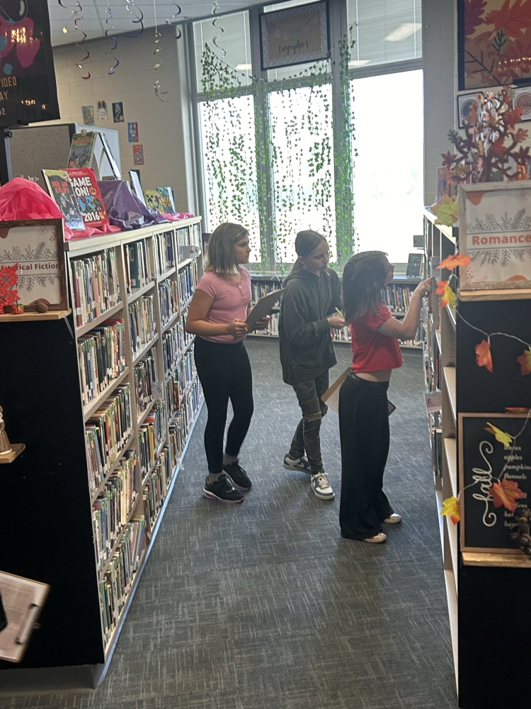 📚 GMS students put their detective skills to the test during a library scavenger hunt! 🔍 From tracking down genres and authors to matching call numbers (and more!), they had a fun and engaging way to explore every corner of the library.