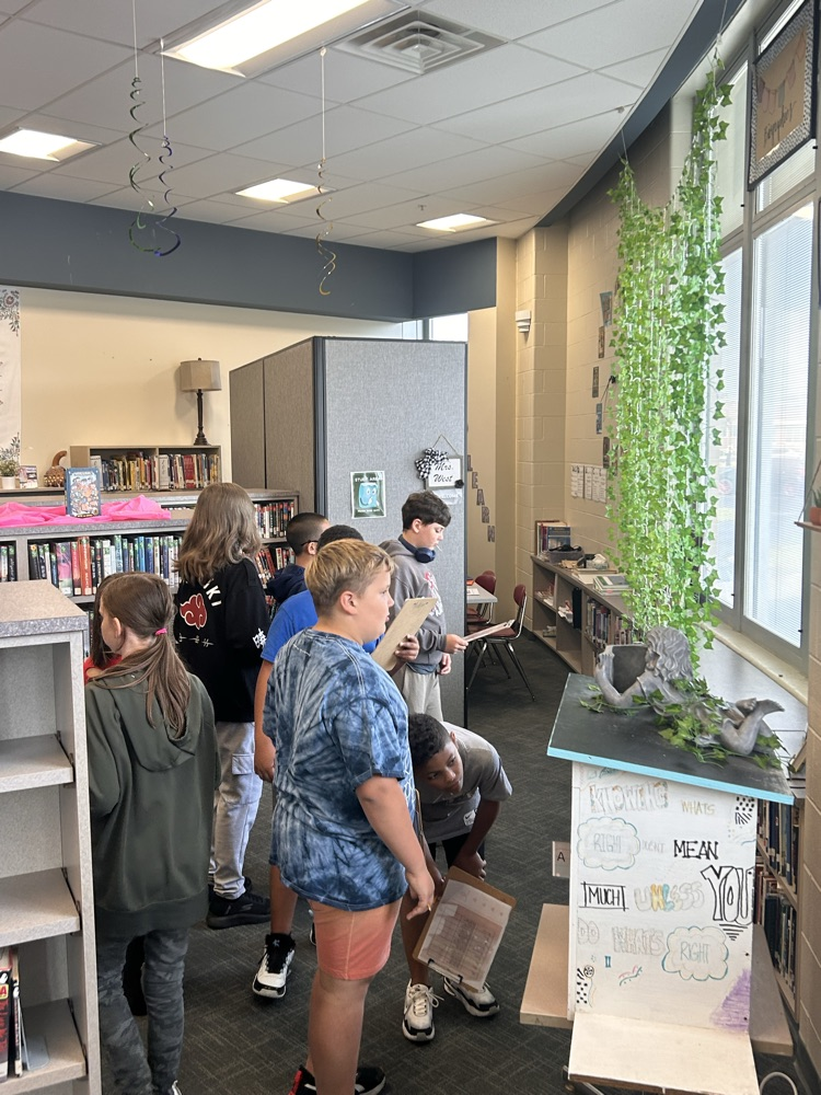 📚 GMS students put their detective skills to the test during a library scavenger hunt! 🔍 From tracking down genres and authors to matching call numbers (and more!), they had a fun and engaging way to explore every corner of the library.
