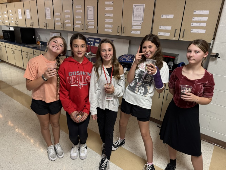 Students in Mr. Bohl’s sixth grade science class have been working on their soil unit. As part of the unit they created edible soil layers to represent the actual soil. The best part was eating the soil and worms when they were finished!