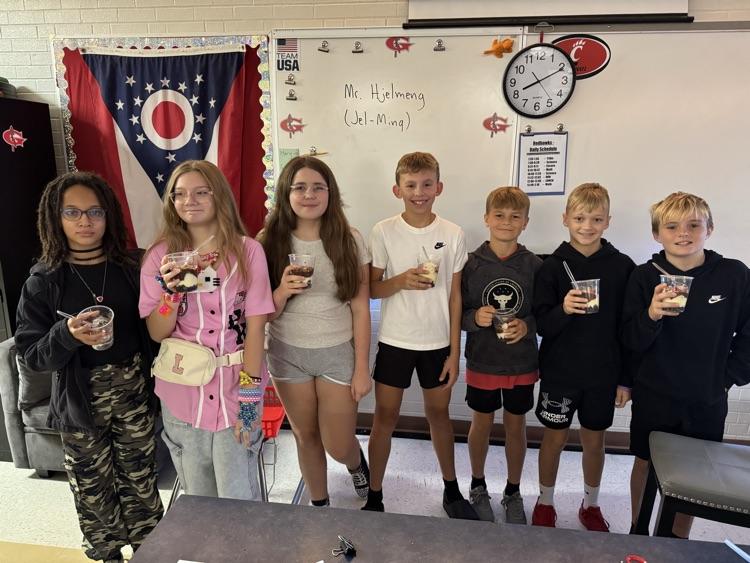 Students in Mr. Bohl’s sixth grade science class have been working on their soil unit. As part of the unit they created edible soil layers to represent the actual soil. The best part was eating the soil and worms when they were finished!