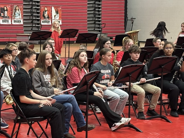 Last week's Goshen Band concert was a resounding success! The students showed off everything they've learned, and honestly, it was pretty clear they're noteworthy. (Pun intended.) 😉
