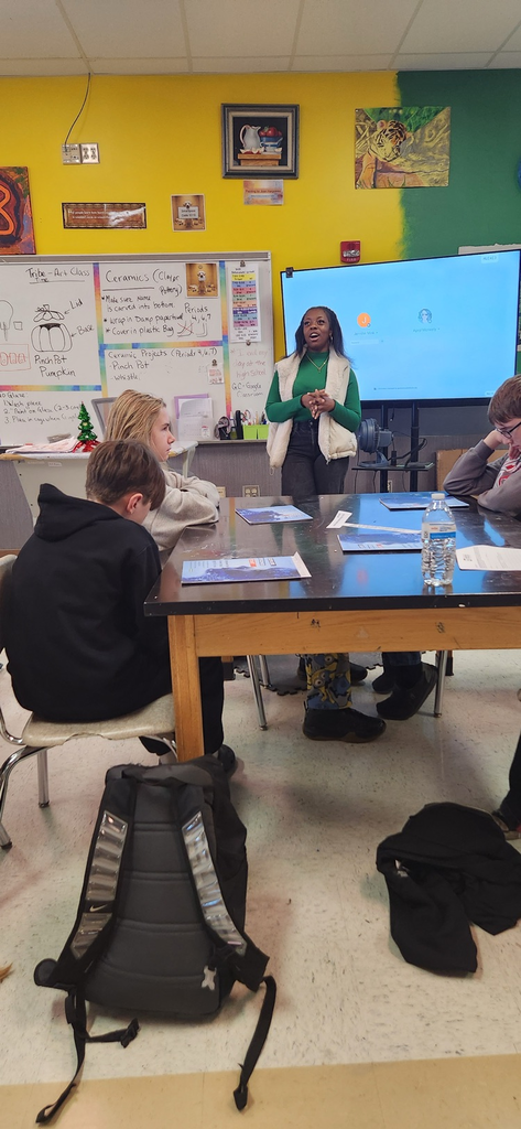 GMS eighth grade students are taking a Capstone class. This course is designed to help them start thinking about future careers and explore the high school courses necessary for their future pathway
