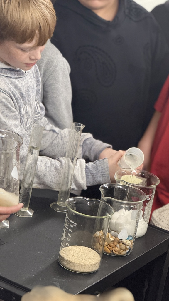 GMS 6th grade students in Ms. Velagic and Mrs. Vogt’s classes participated in a these porosity and permeability lab in science class!