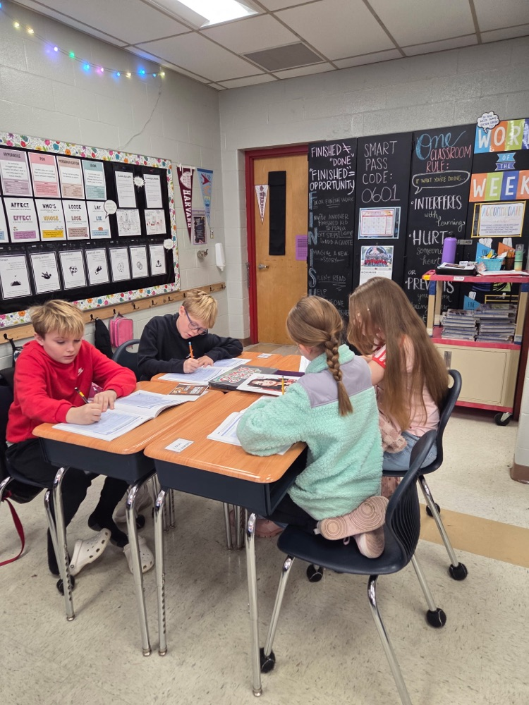 students and Mrs. Woods health class work together and show a dazzling smile!