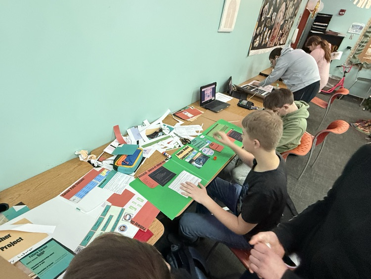 GMS 8th grade students have been working hard all quarter long preparing for their career capstone projects! Tomorrow is the big showcase where they will show it all off to classmates and parents!