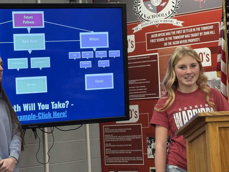 We are so proud of our Goshen Middle School students who stepped up to the mic at last night’s Board of Education meeting!