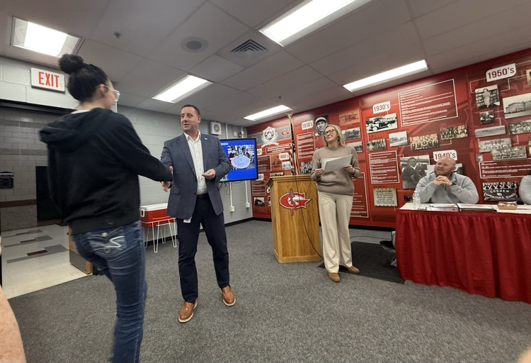 We are so proud of our Goshen Middle School students who stepped up to the mic at last night’s Board of Education meeting!