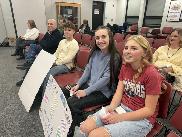 We are so proud of our Goshen Middle School students who stepped up to the mic at last night’s Board of Education meeting!