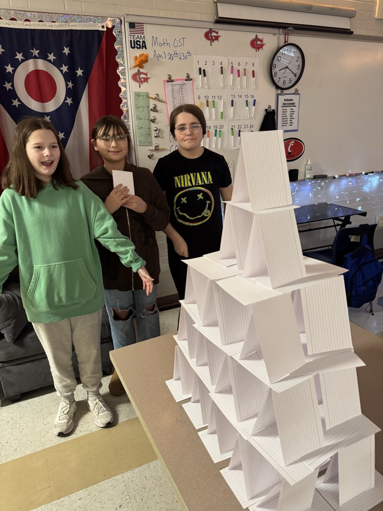 GMS students completing an instant challenge!