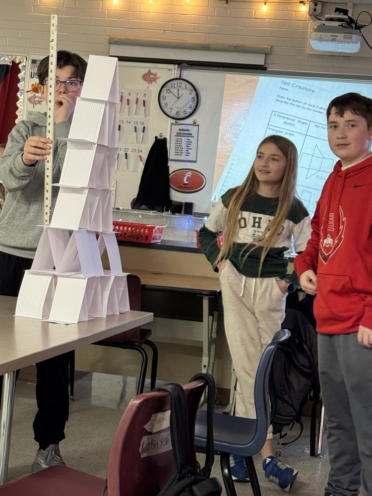 GMS students completing an instant challenge!