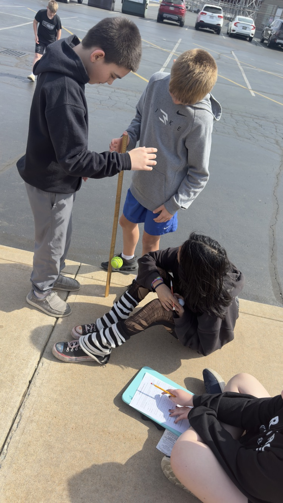 GMS students in Mrs. Velagic's classroom participated in the Kinetic and Potential Energy Ball Drop Lab!