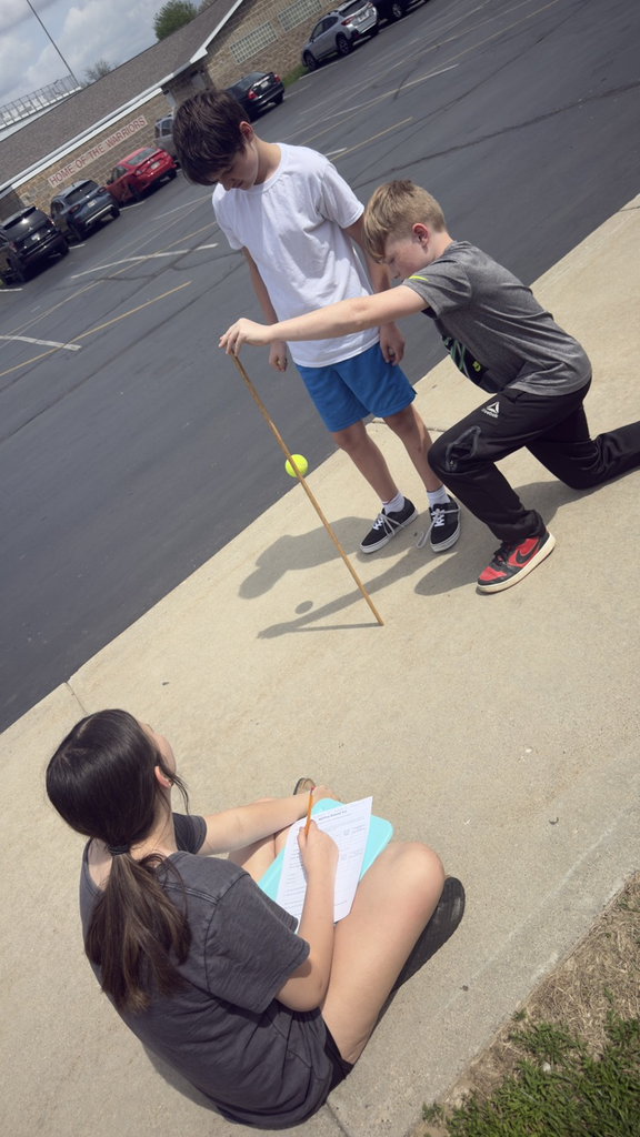 GMS students in Mrs. Velagic's classroom participated in the Kinetic and Potential Energy Ball Drop Lab!